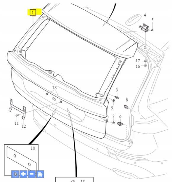 Купити Кришка багажника 2018