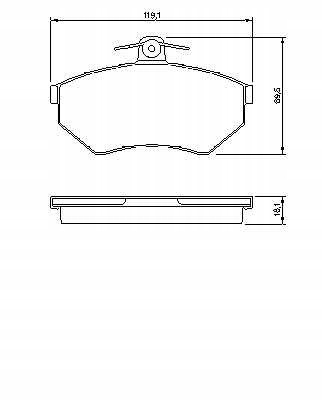 фото №1, Гальмівні колодки гальмівний. vw golf iii 94-97