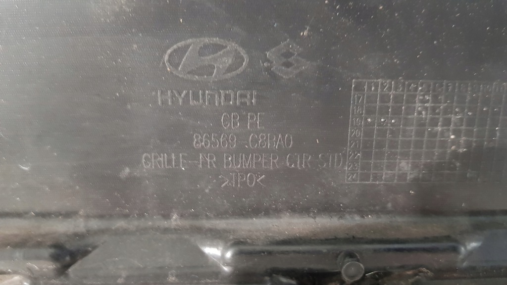 фото №6, Hyundai i20 решётка средняя решётка радиатора решётка радиатора