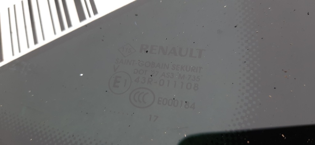 фото №5, Скло кузовна правий задня scenic iv 2017r