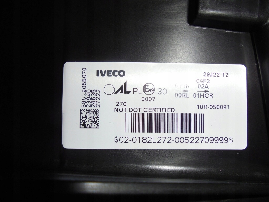 фото №6, Фара лівий iveco s-way 5802905507