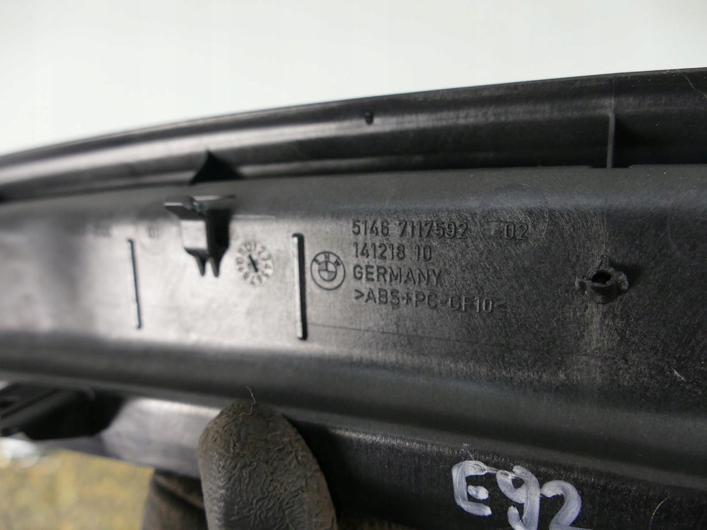 фото №9, Bmw e92 coupe полиця задня молдинг задня комплект