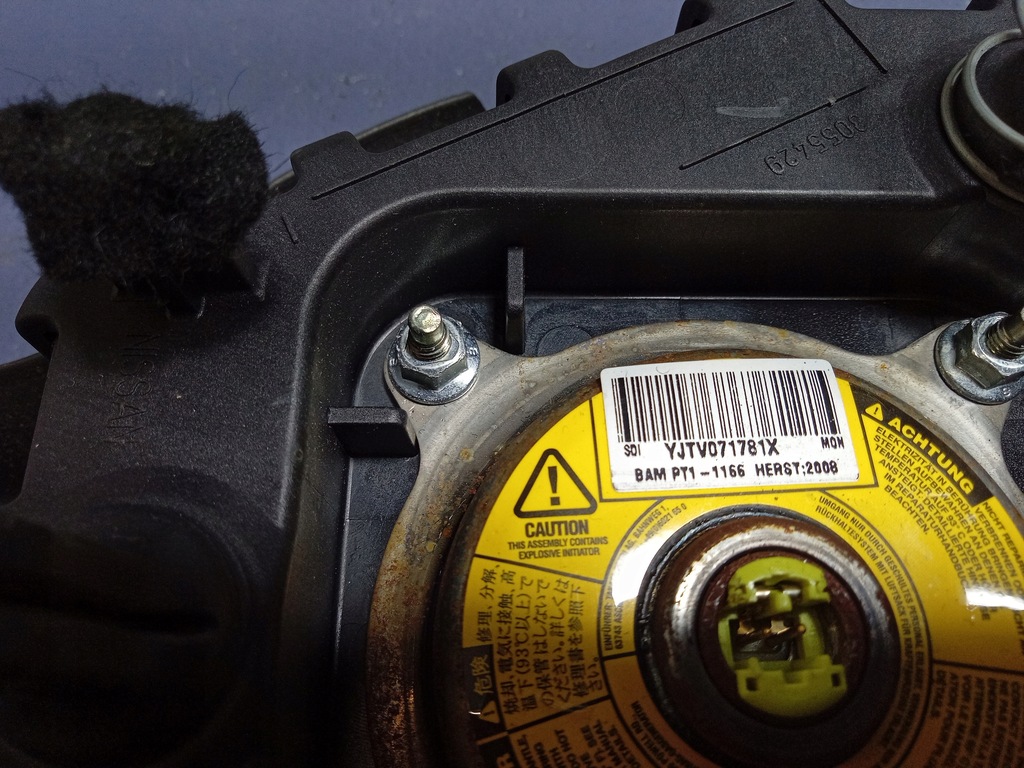 фото №6, Nissan note e11 комплект подушка безопасности водителя пассажира датчик ремни