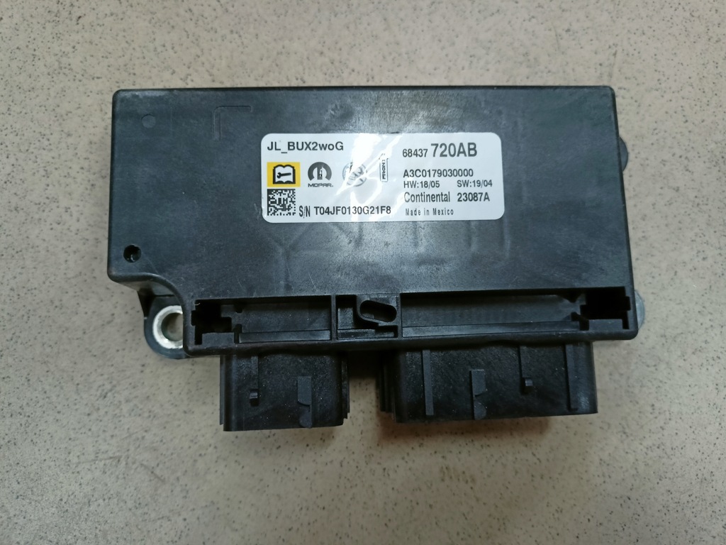 фото №1, Модуль jeep wrangler jl 2018+ 68437720ab