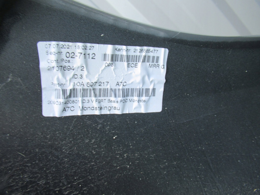 фото №12, Vw id.3 id3 бампер перед электрик 10a807217 la7c