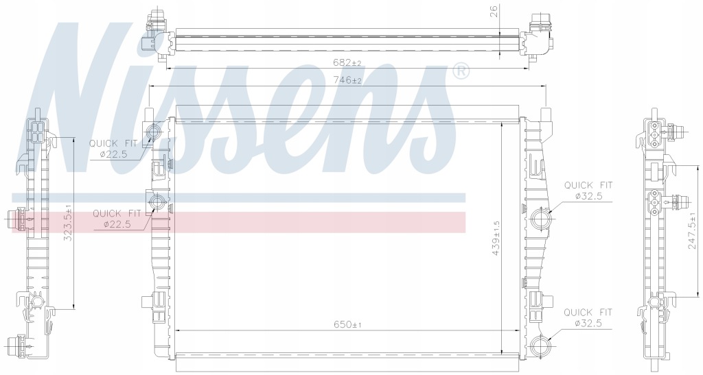 Купить Радиатор golf viii 2.0 tdi 19- 646 229