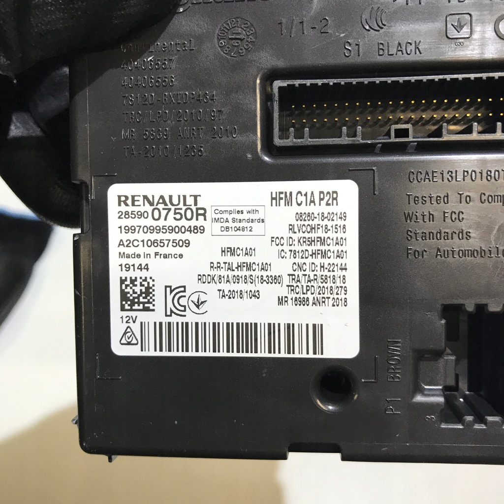 фото №4, Модуль блок керування renault clio v 19- 1.0 tce