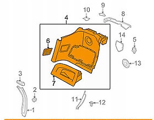 фото №11, Bmw z4 e85 правий rear top бічний панель trim 51437055406 7055406