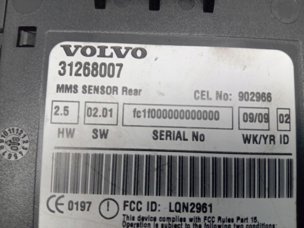 фото №4, 31268007 датчик сигнализация mms модуль volvo c70 ii 2