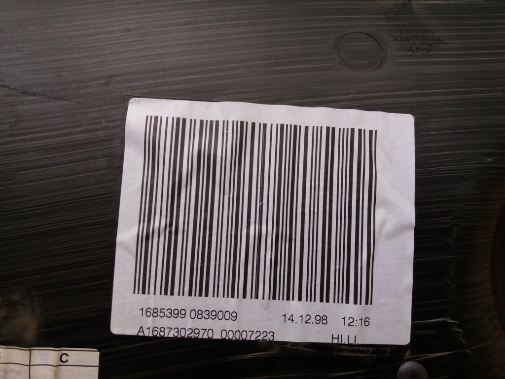 Обивка дверь обшивка задний  левый mercedes w168 a Оригинал