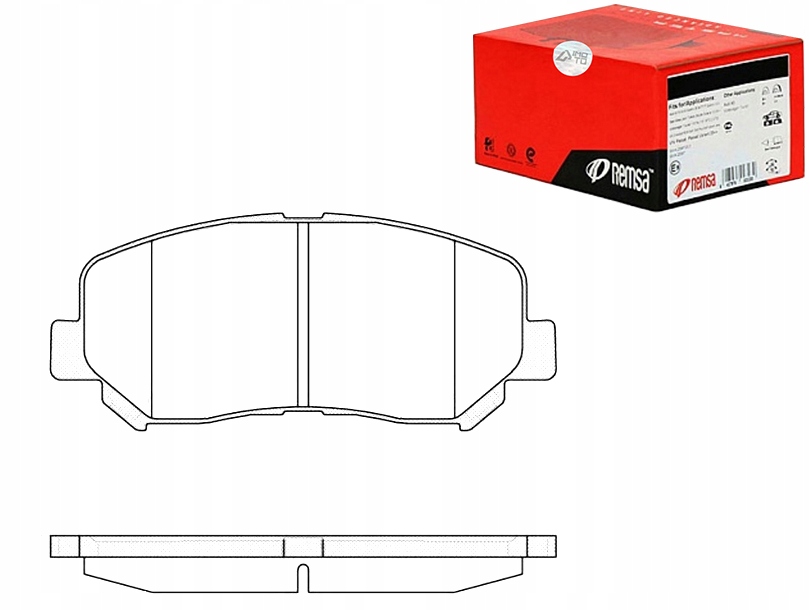 фото №1, Remsa тормозные колодки тормозные mazda cx-5 2.0 ke. gh