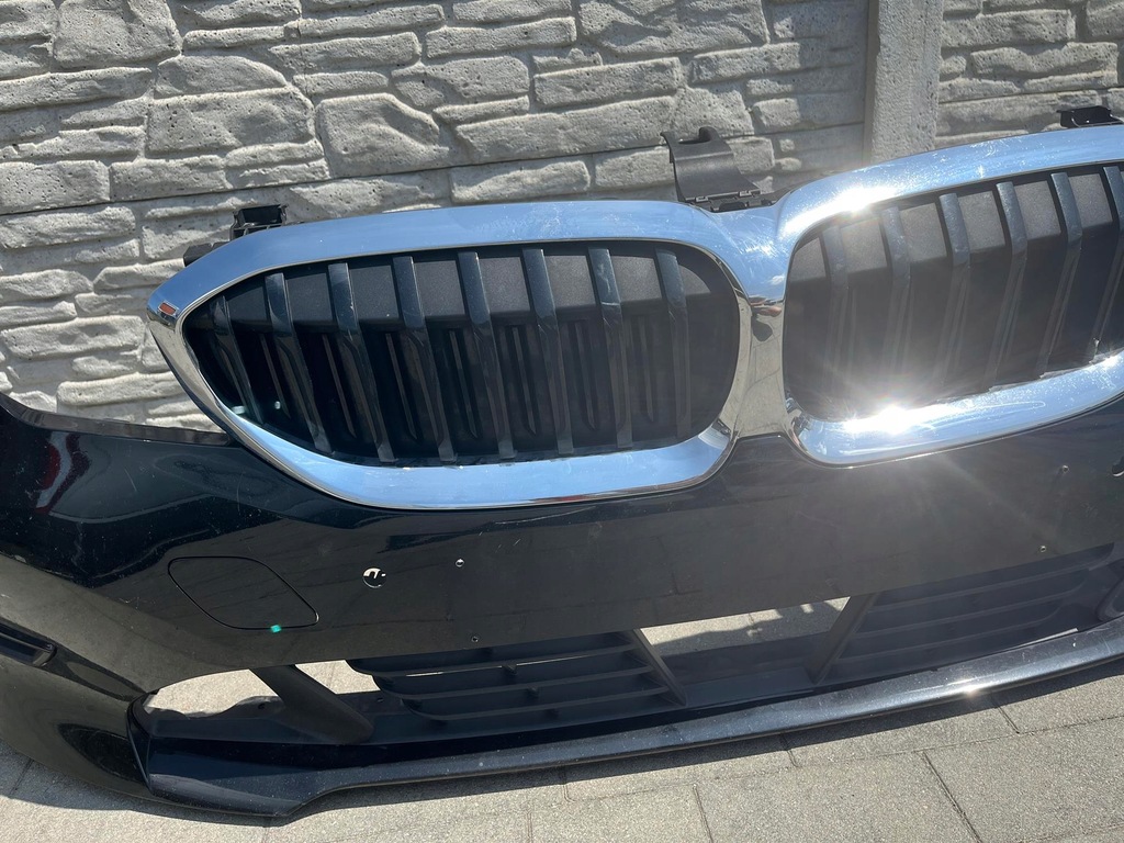 фото №7, Бампер перед bmw 3 g20 g21 жалюзи решётки радиатора + кронштейны