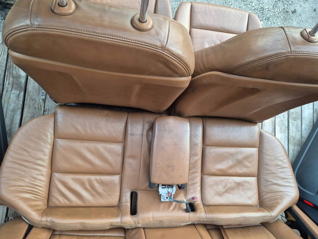 фото №11, Audi a6 s6 c6 4f сиденья заднее сиденье обшивки комплект подогрев кожа kombi