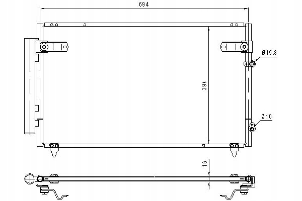 фото №9, Конденсатор радиатор кондиционера [nissens]