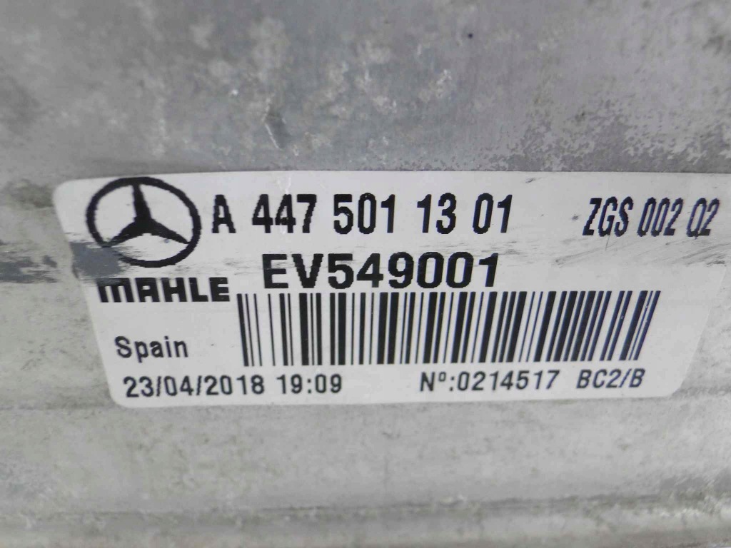 фото №9, Mercedes vito v klasa w447 447 радіатор інтеркулер