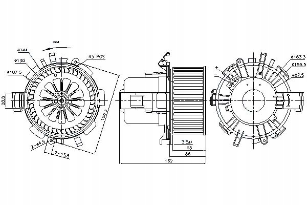 фото №2, Nissens 87180 вентилятор внутрішній