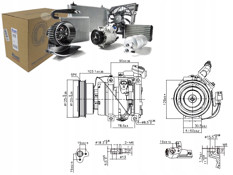 фото №1, Компресор кондиціонера toyota avensis avensis verso picnic rav 4 ii