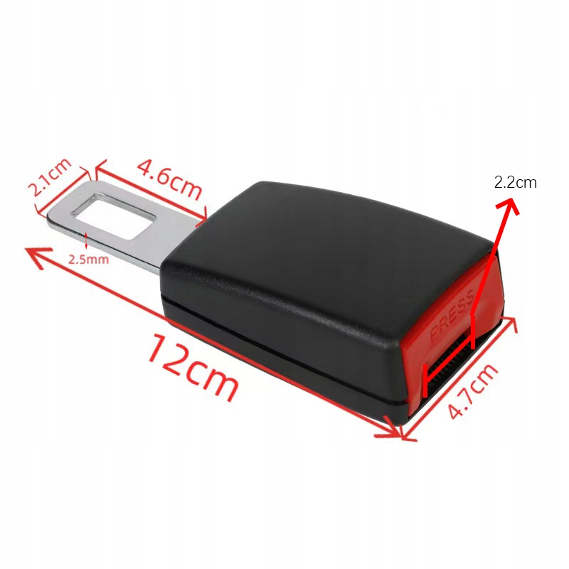 фото №4, 2x заглушка поперечина безпеки ременів подовжувач адаптер пряжка