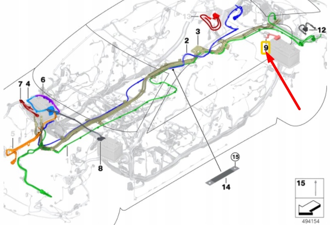 фото №5, Кабель акумулятор bmw g30 f90 g31 оригінальний 61129350065