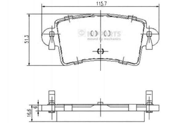 фото №1, Nipparts тормозные колодки тормозные nissan interstar dci 80