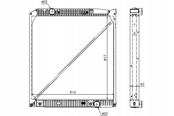 фото №2, Радиатор двигателя mercedes actros actros mp2 / mp3