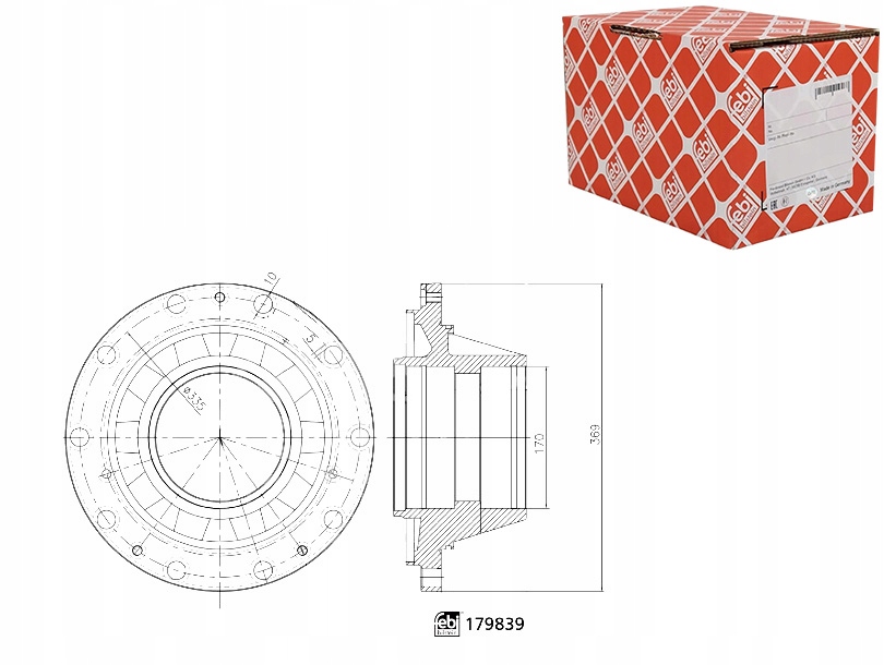 фото №1, Febi bilstein 179839 ступица колеса