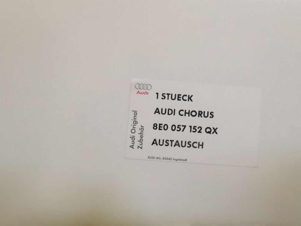 фото №5, Радио chorus audi a4 8e0035152qx