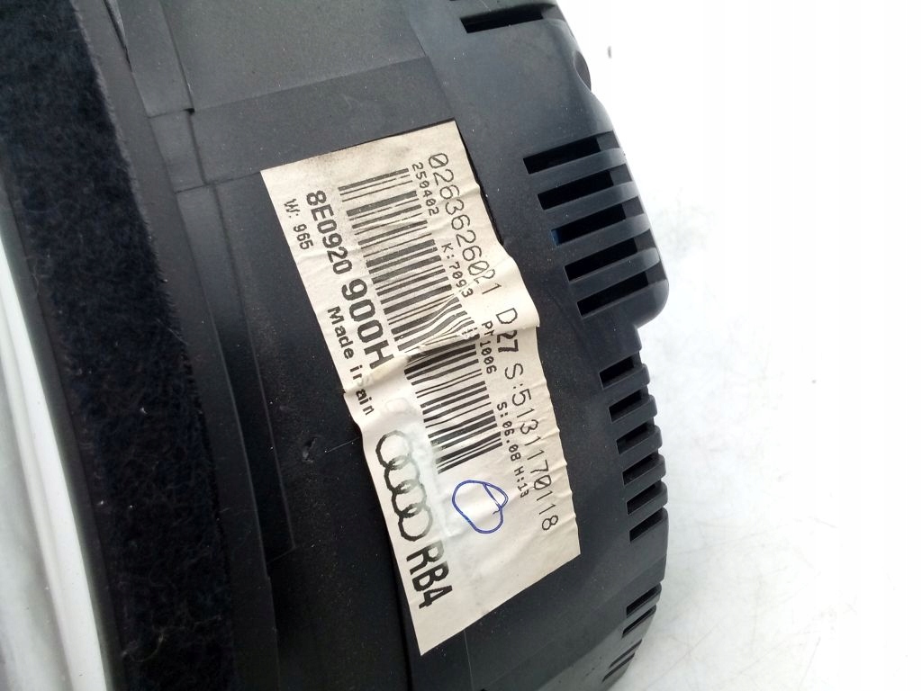 фото №8, Audi a4 b6 лічильник прилади спідометр 8e0920900h