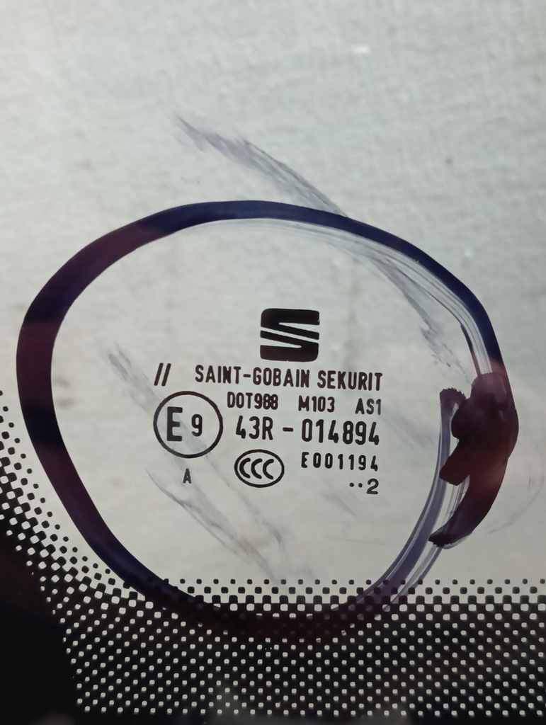 фото №7, Стекло передняя seat arona 2017- камера датчик оригинал kamyk