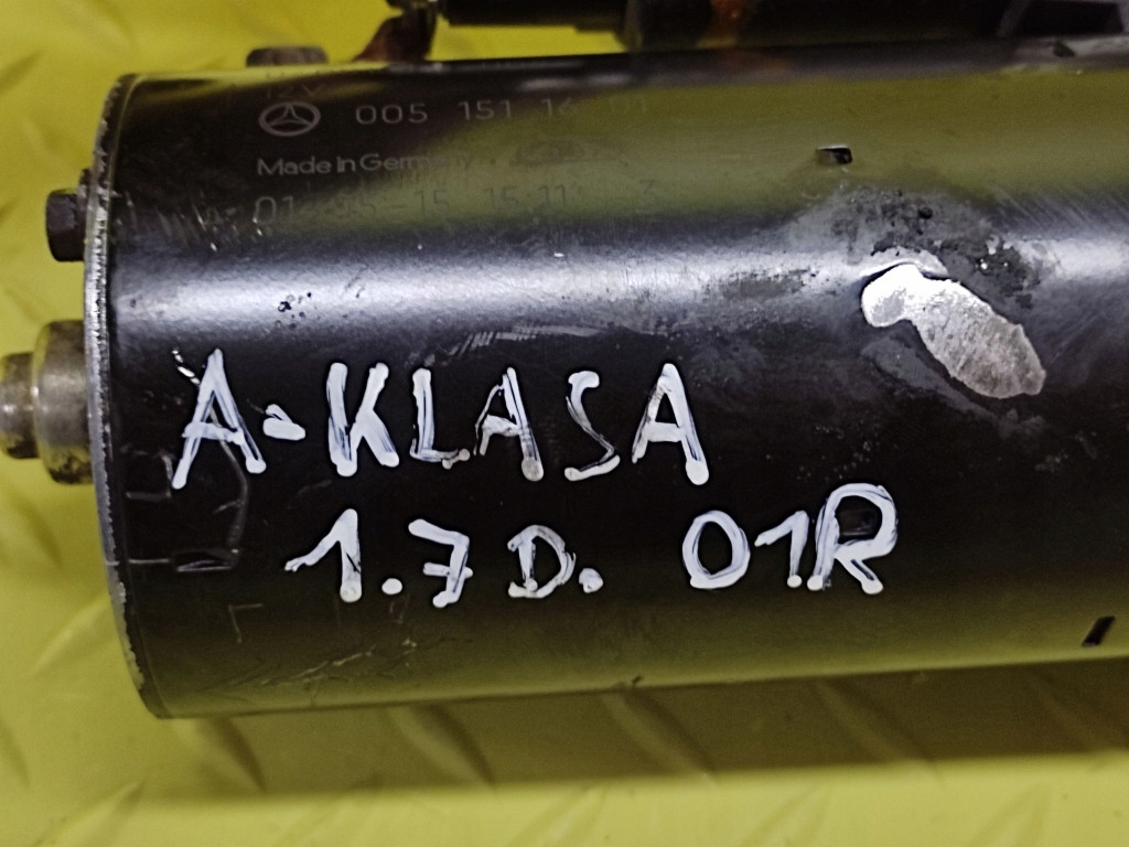 фото №7, Mercedes a-klasa w168 1.7 d стартер 0001115008