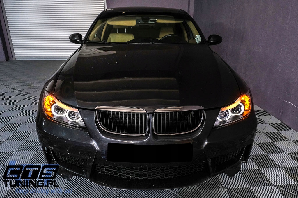 фото №14, Bmw e90 e91 05-08 лампи фари перед передні black кільця led лінзи