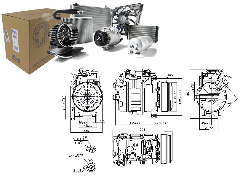 фото №1, Nissens 89593 компрессор, кондиционер