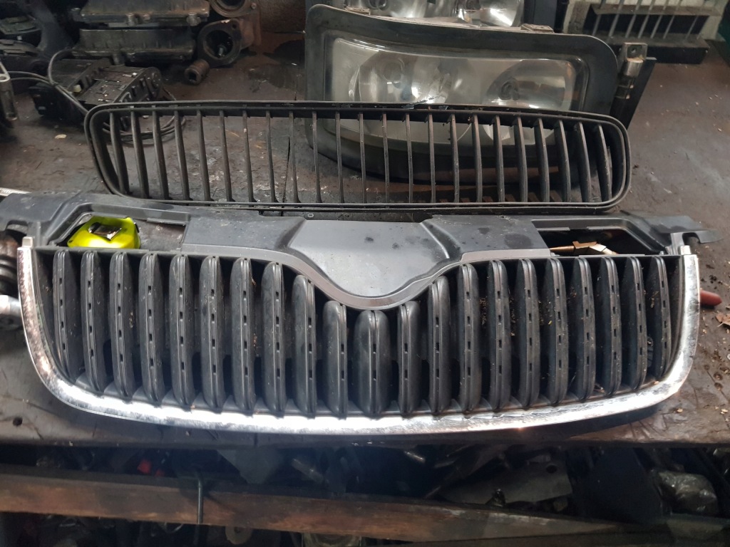 фото №1, Skoda fabia ii решітка радіатора решітка радіатора хром kompletny оригінал