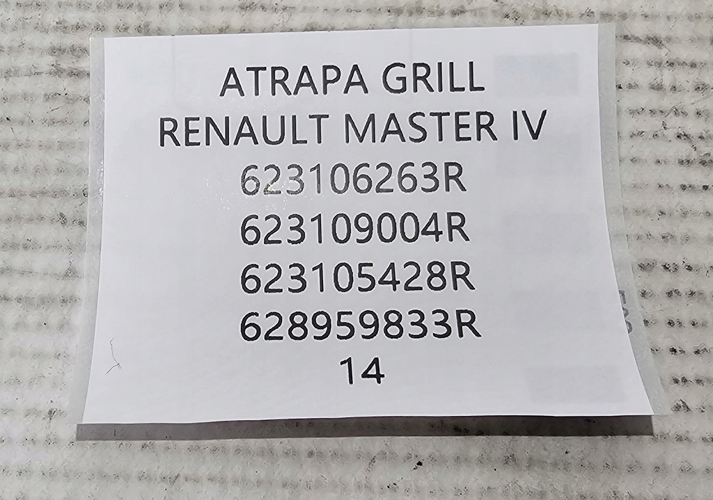 фото №11, Org решітка радіатора решітка радіатора перед renault master iii lift / iv 4 2019-