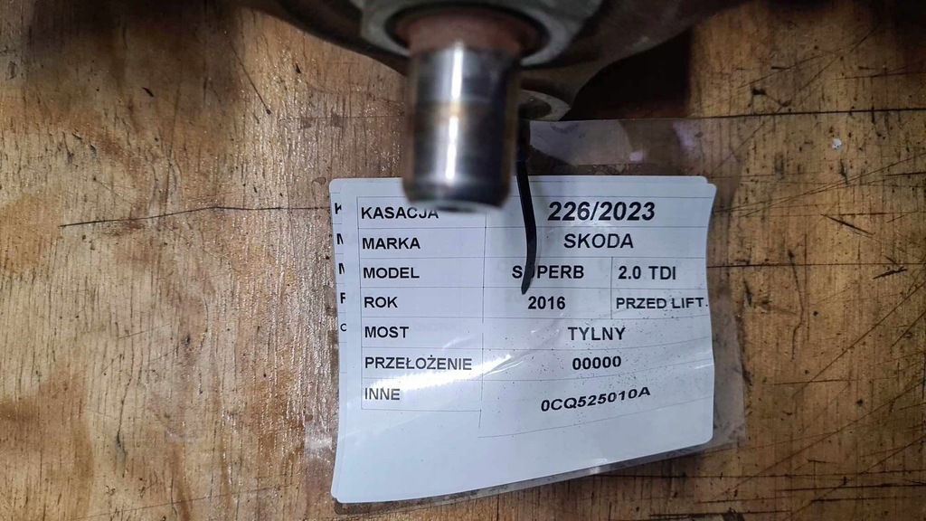 фото №10, Міст диференціал 0cq525010a vw skoda audi ideał kompletny