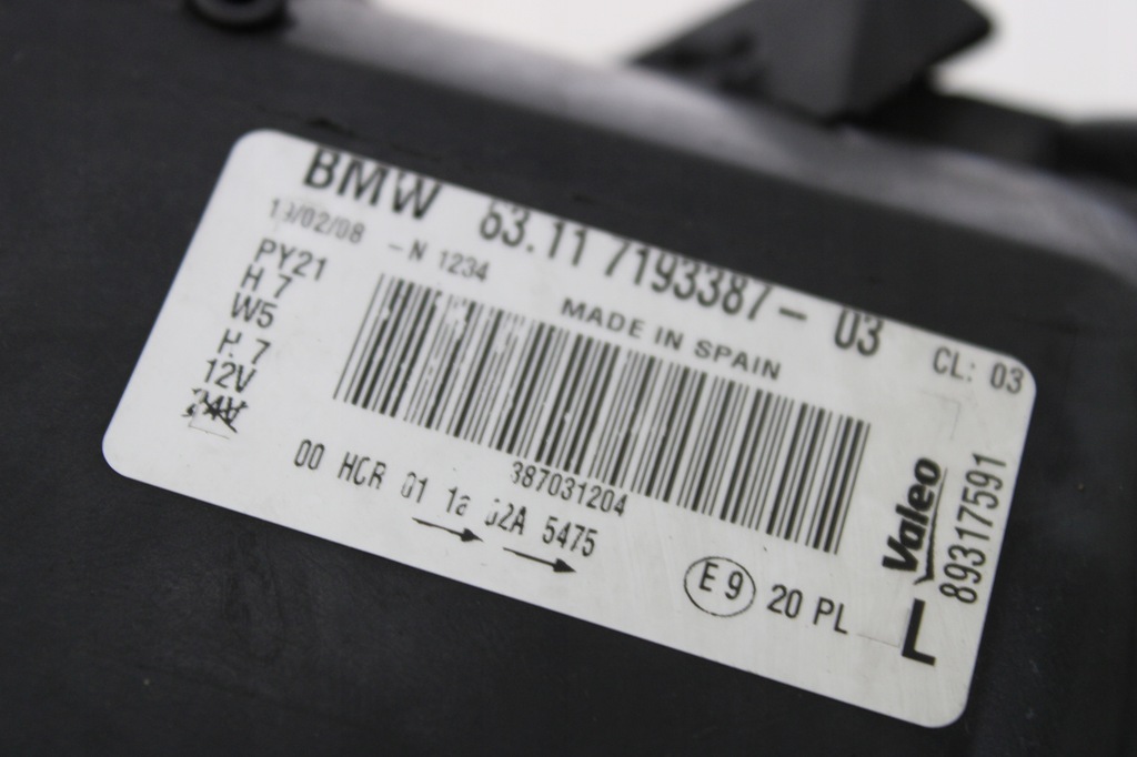 фото №10, Лампа лівий ліва перед bmw 1 e81 e82 e87 e88 7193387 europa ładna oryg