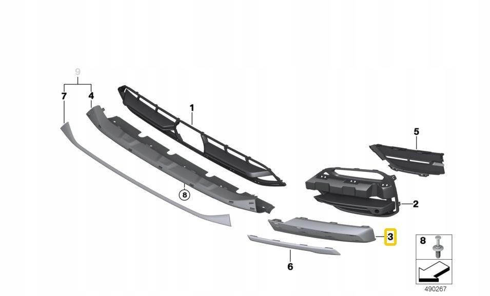 фото №6, Bmw x3 g01 x3 18d tx11 tx12 ремінь захисний боковий правий 51117421484