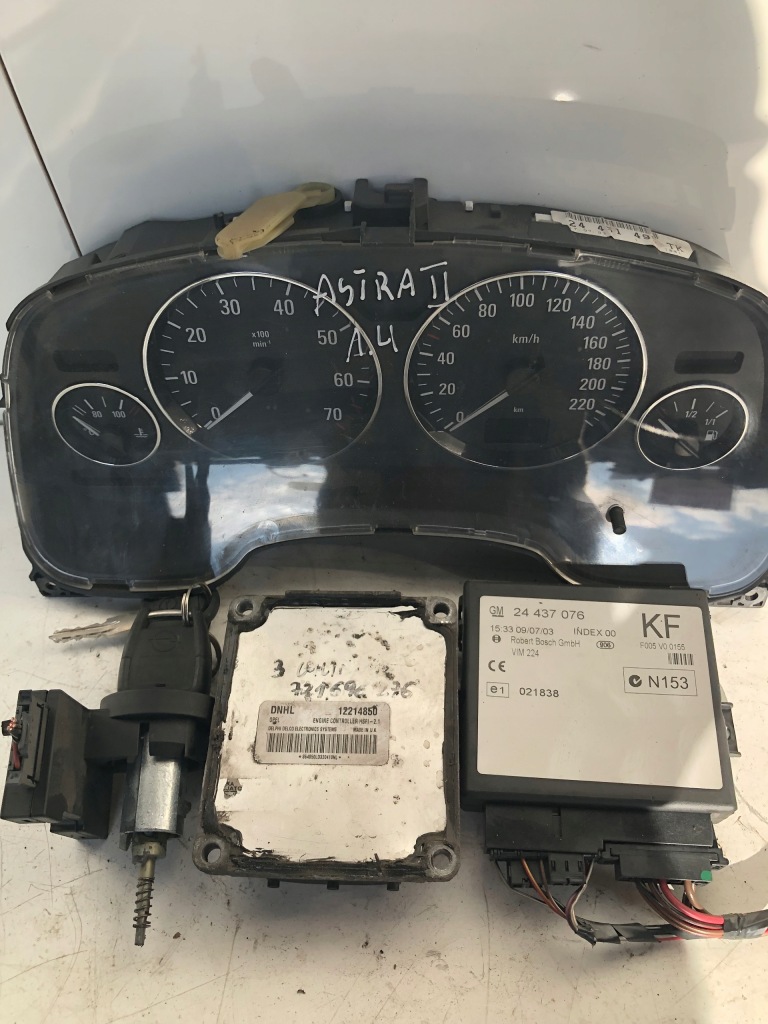 фото №1, Блок керування набір стартовий opel astra ii 1.4 12214850 dnhl