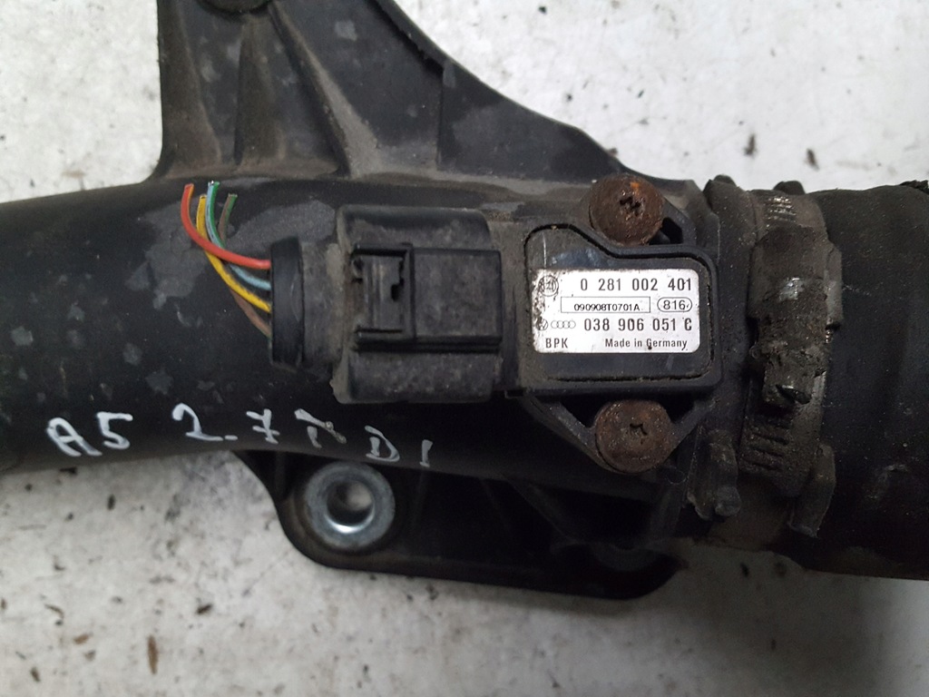 фото №3, Audi a5 07-11r 2.7 tdi труба интеркулер