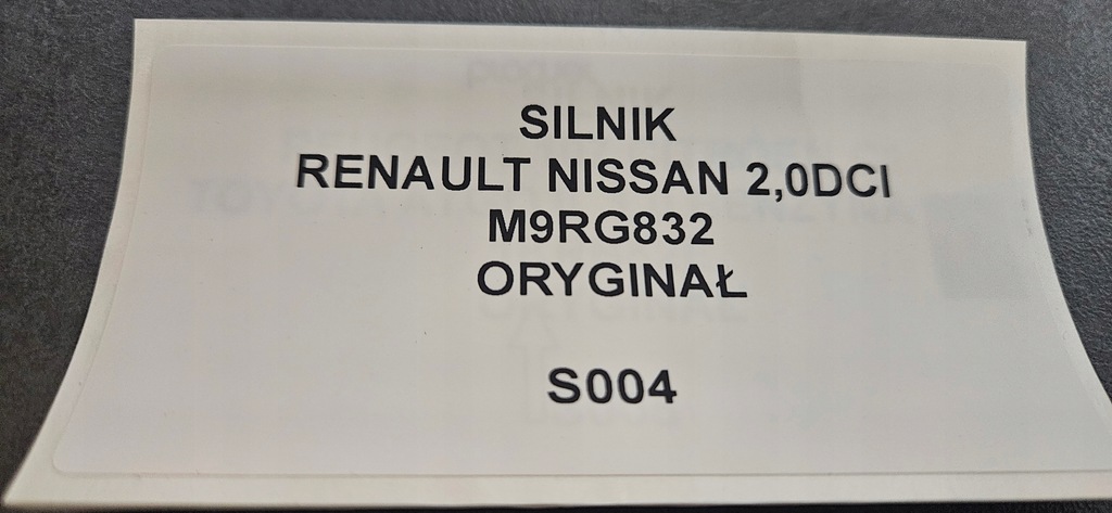 фото №7, Двигун renault nissan 2.0 dci оригінал m9rg832