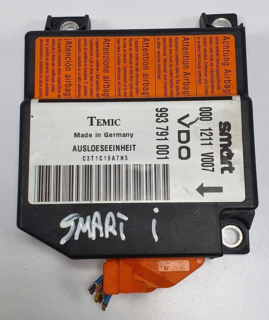 фото №1, Модуль датчик подушка безпеки smart fortwo 450 0001211v007