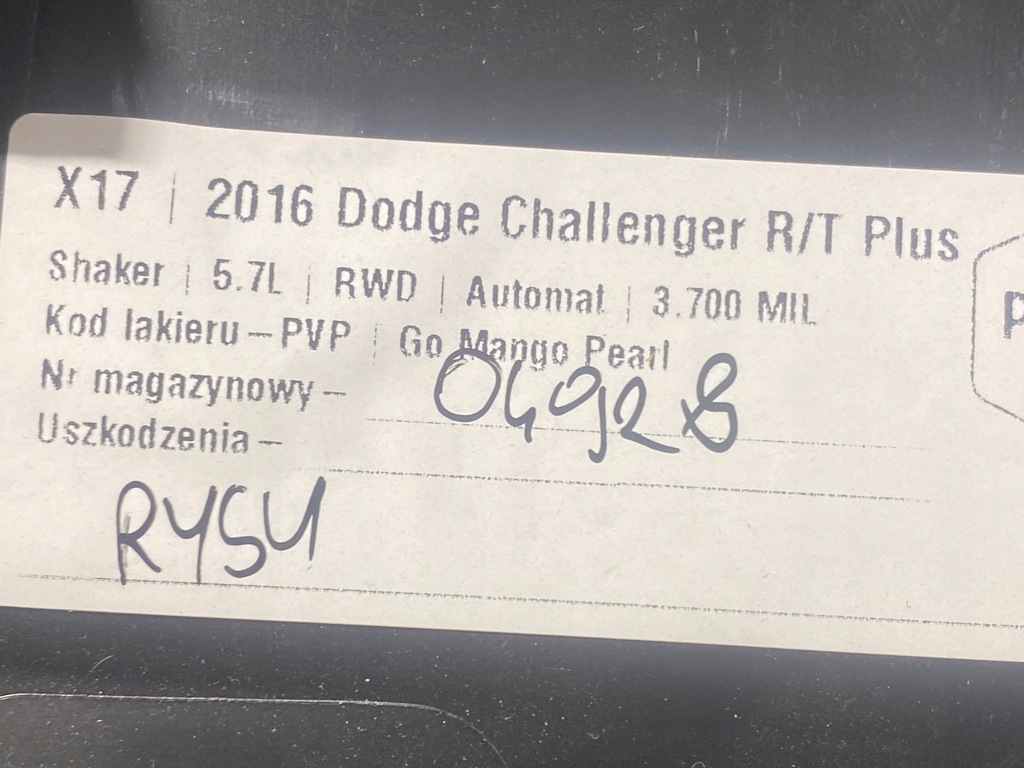 фото №7, Захист корпус сидіння dodge challenger 2015+ usa