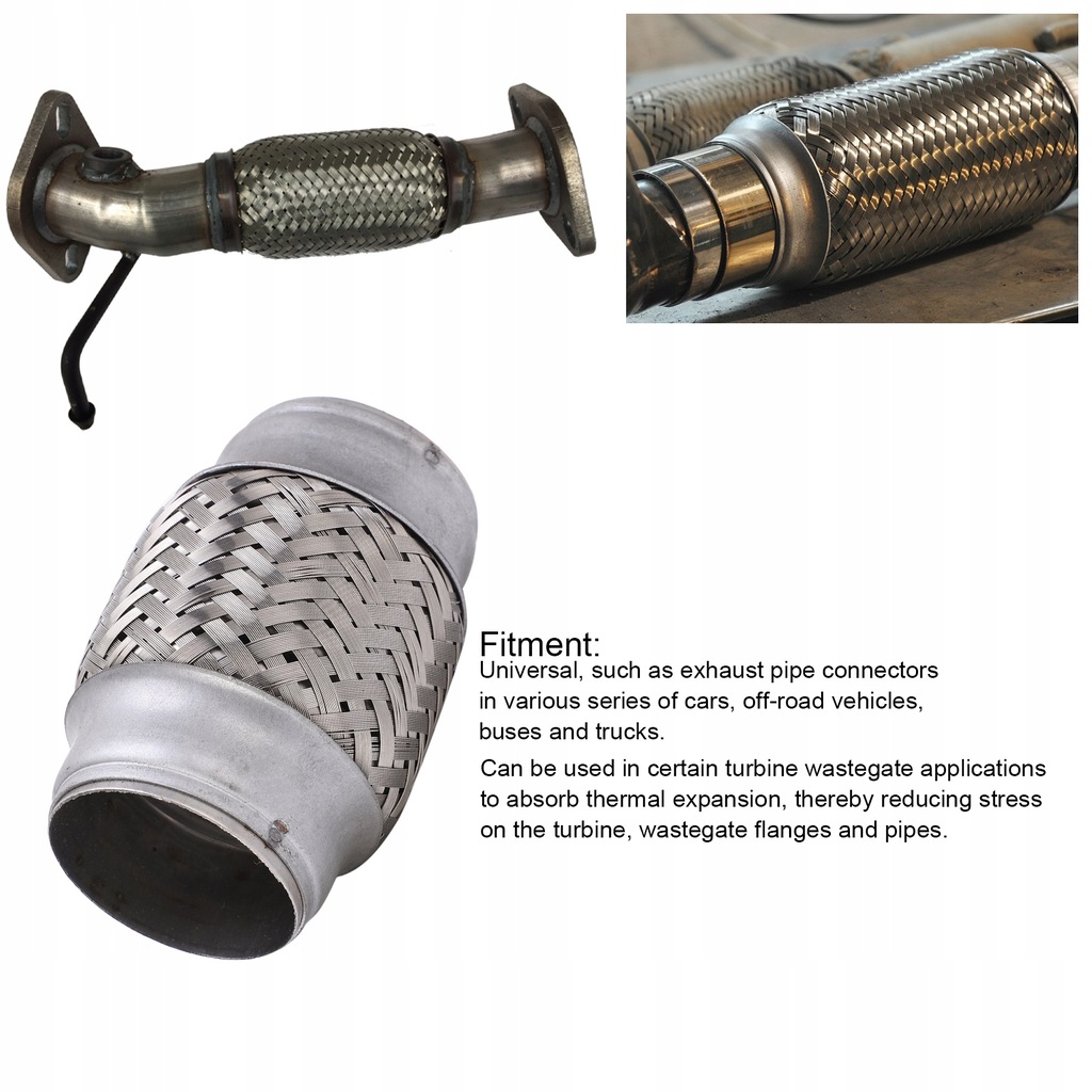 фото №10, Гибкая труба выхлопная tkana w ciągu 2x4,2