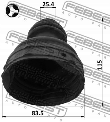фото №3, Febest 2415-lagiiit набор защита, система рулевой