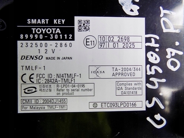 фото №3, Lexus gs iii 05-12 450h модуль smart key
