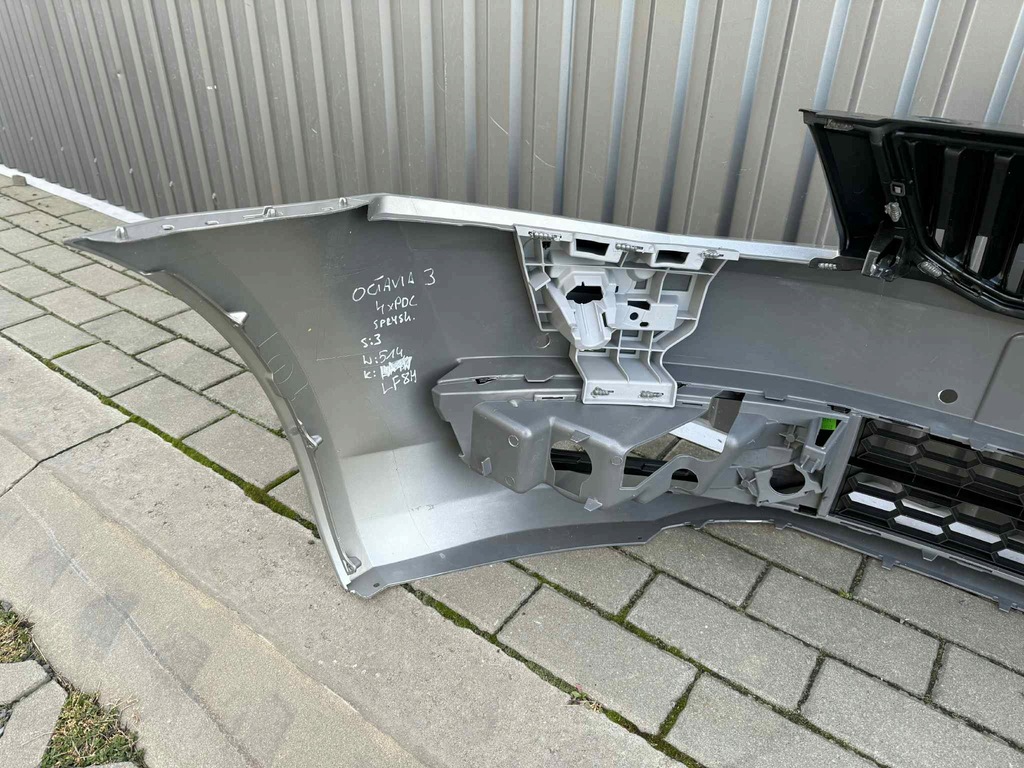 фото №9, Skoda octavia iii бампер перед передний kompletny 4xpdc sprysk. lf8h 13-17