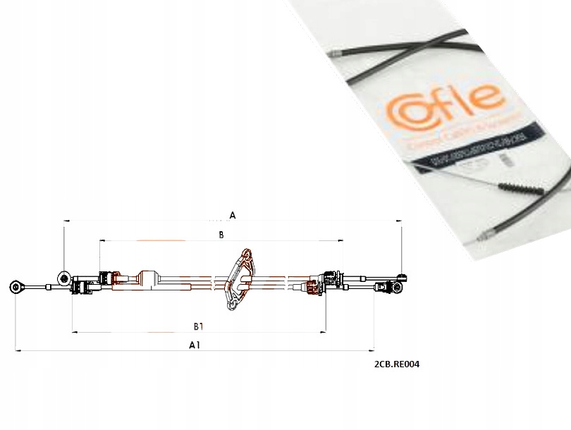 фото №1, Трос тягa перемикання передач cofle 2cb.re004 renault master iii 2.3d