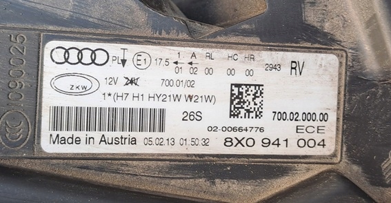 фото №8, Audi a1 8x 10-14r капот бампер крыло лампа pas ly9b