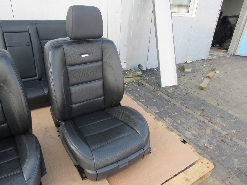 фото №9, Mercedes s w221 63 amg обивка сиденья заднее сиденье