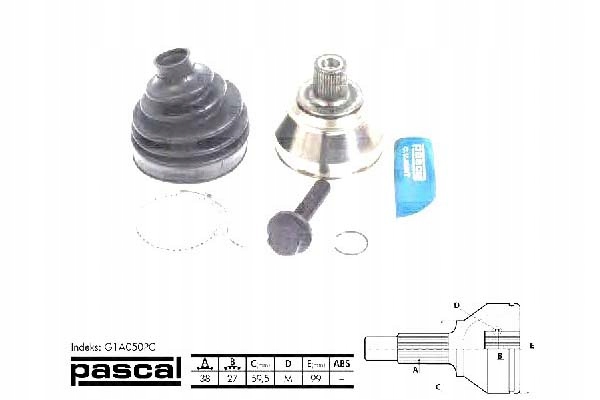 фото №2, Шарнір привідний зовнішній audi a6 a6 allroad a8